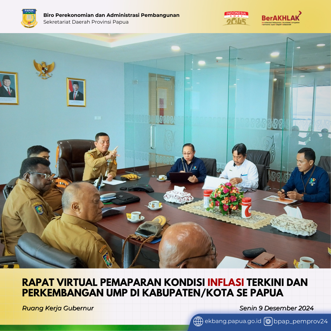 Rapat Virtual Pemaparan Kondisi Inflasi Terkini
